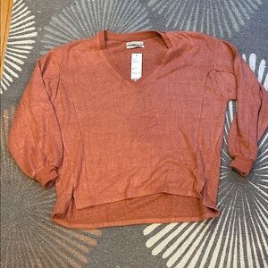 URBAN OUTFITTERS LILU TOP IN SOFT TERRA COTTA